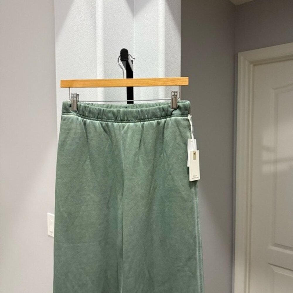 Good American - BRUSHED FLEECE WIDE LEG SWEATPANTS Size Small NWT - Picture 3 of 12